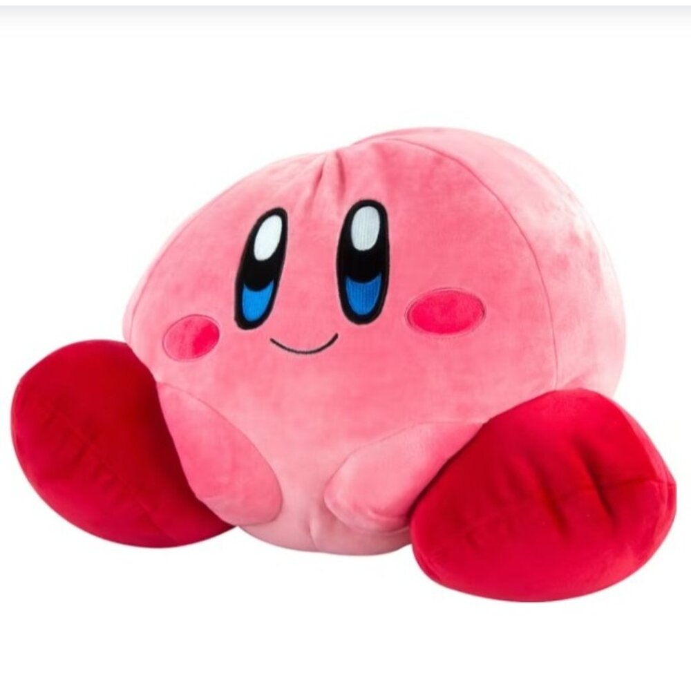 Mega Club Mocchi-Mocchi Super Soft Plush Kirby Stuffie, 16" Tall